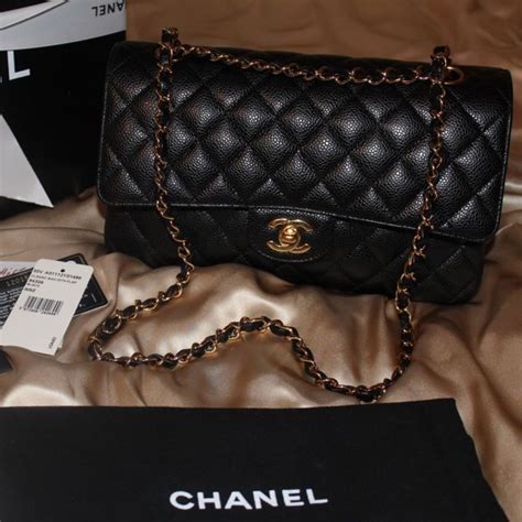 chanel classic medium gold hardware